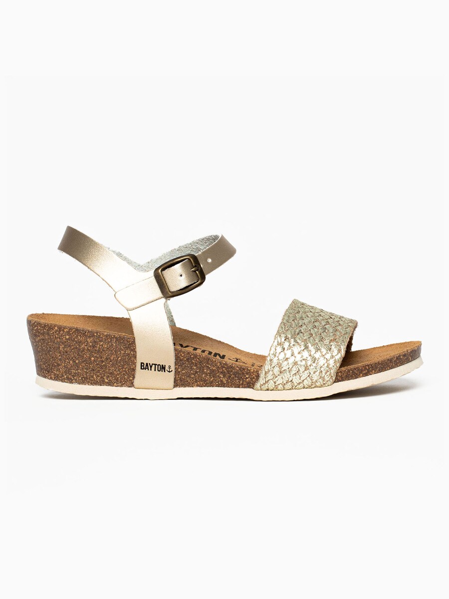 Босоножки на высоком каблуке Bayton Sandals LEGANES, золотой — фото 3