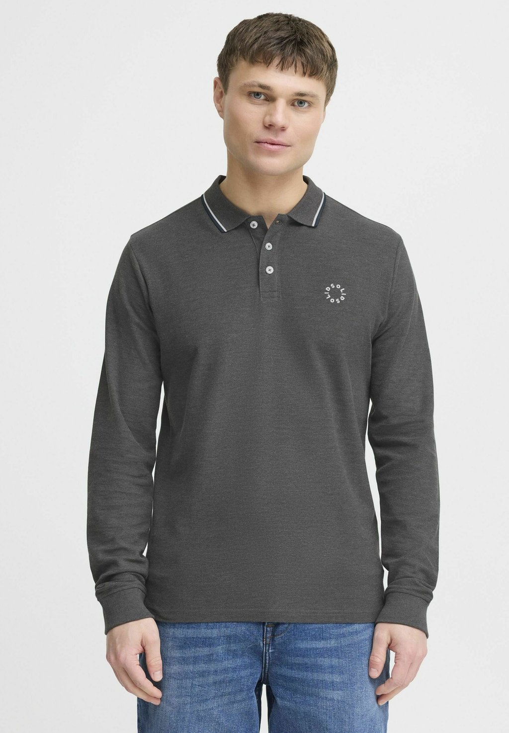 

Лонгслив SDHANGOR - Polo shirt Solid, серый