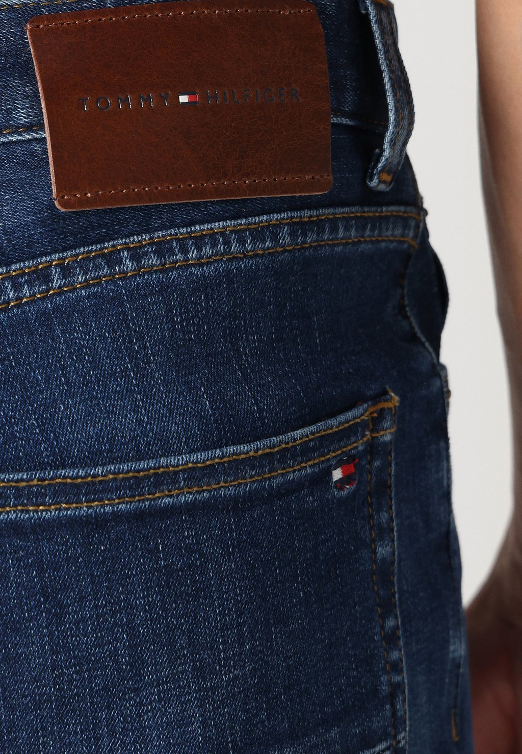 Джинсы прямого кроя CORE DENTON Tommy Hilfiger, темно-синий деним — фото 3