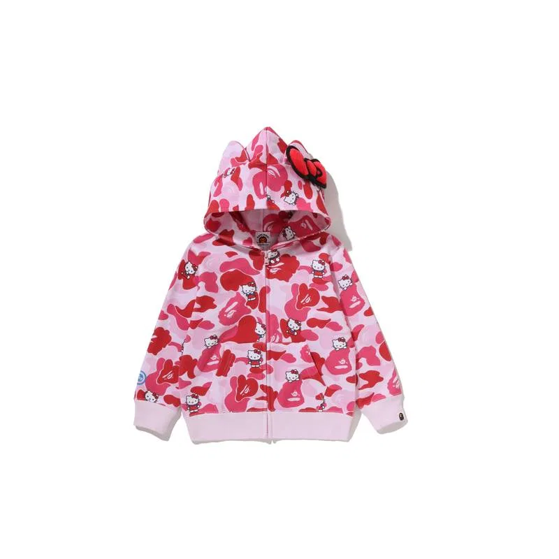 Свитшот детский A BATHING APE розовый