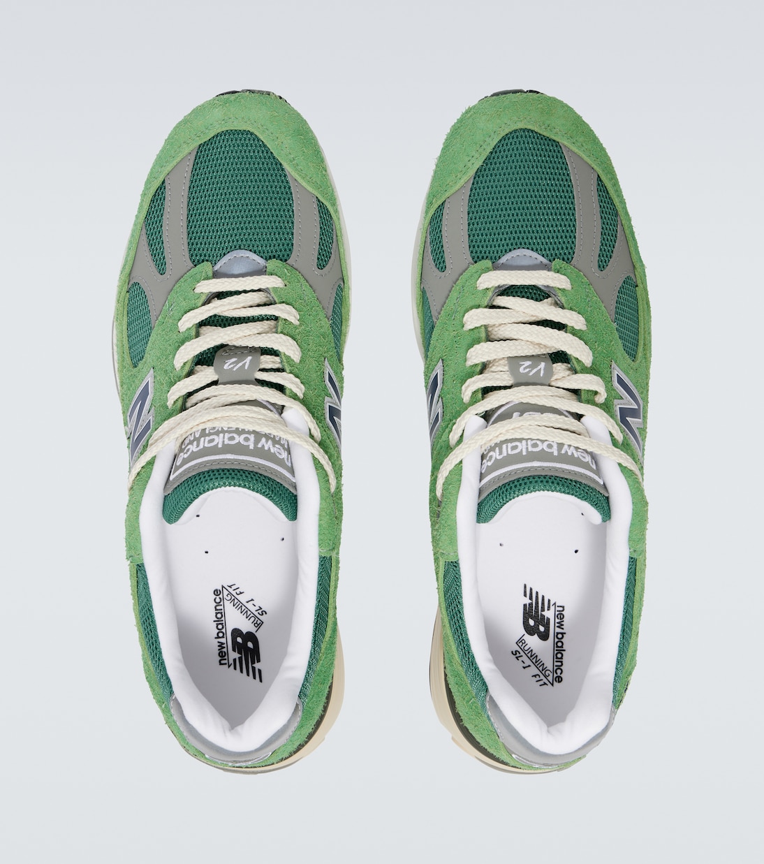 991v2 замшевые кроссовки New Balance, Mineral Green — фото 4