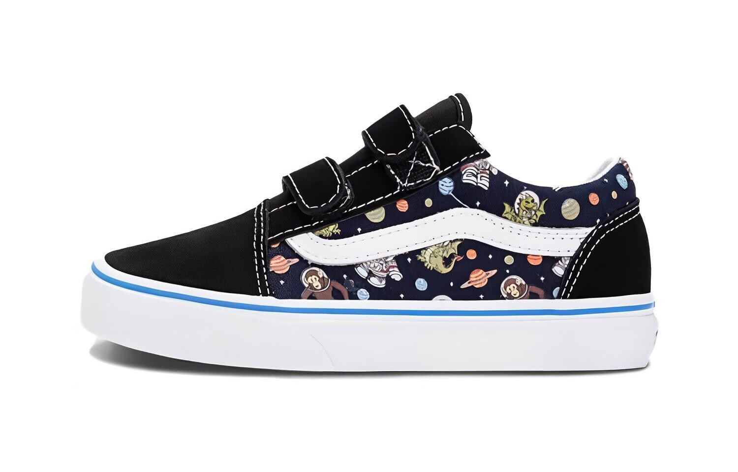 

Детские кроссовки Old Skool, светящиеся в темноте Vans, черный