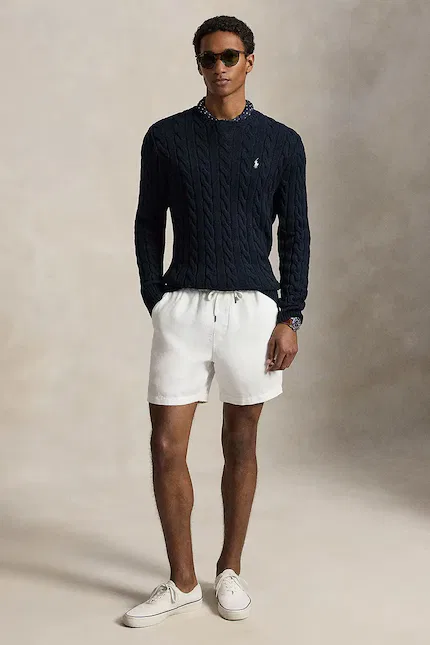 Свитер классический Polo Ralph Lauren, синий — фото 3