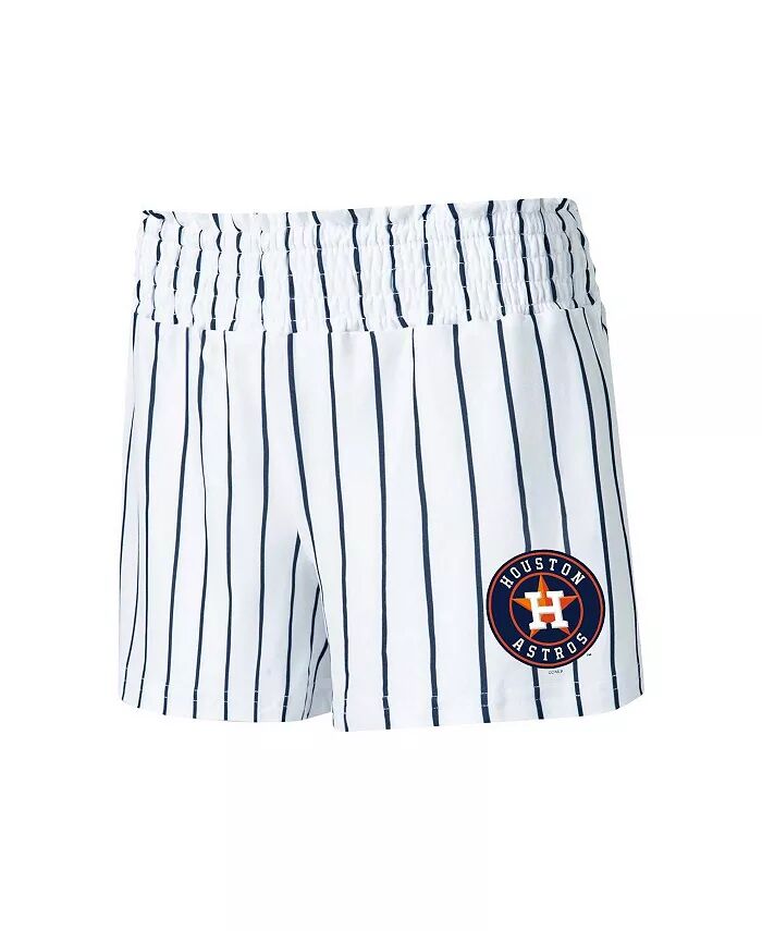 

Женские белые шорты для сна Houston Astros Reel в полоску Concepts Sport