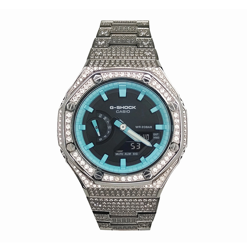 

Унисекс часы CASIO с жидкокристаллическим/аналоговым двойным дисплеем, 44 мм, черные