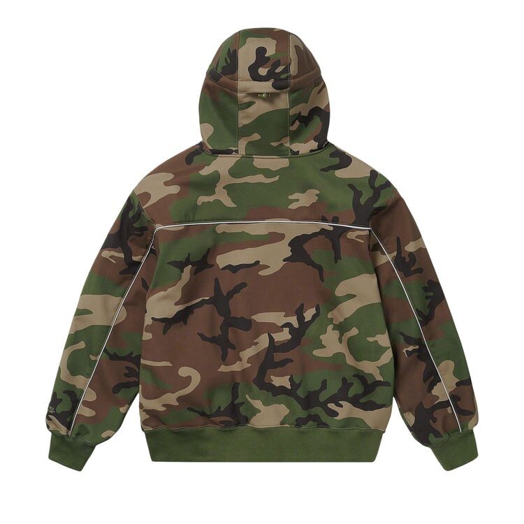 Толстовка Supreme WINDSTOPPER Zip Up Hooded Sweatshirt Woodland Camo, разноцветный — фото 2