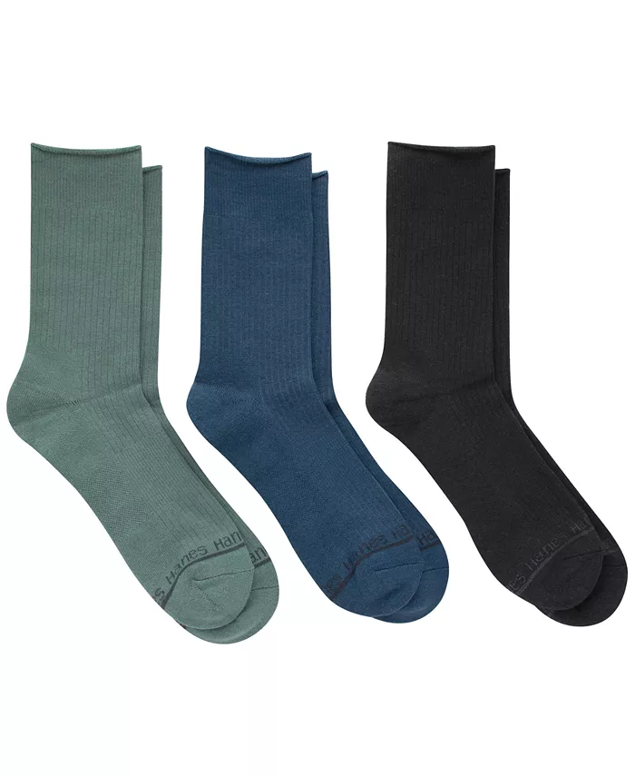 

Мужские носки Originals Premium SuperSoft Crew, 3 пары Hanes, мультиколор