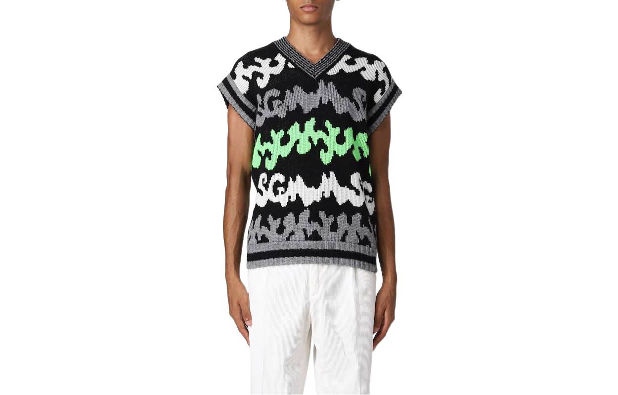 

MSGM Серая мужская жилетка, Gray