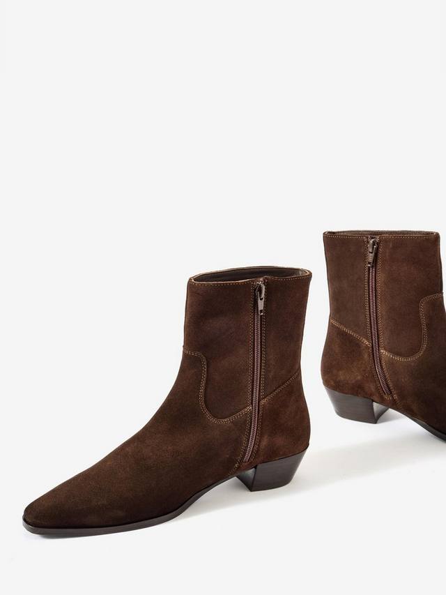 Замшевые ботинки Chelsea Mint Velvet, Brown/Multi — фото 4