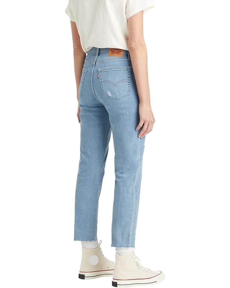 

Джинсы Levi's Womens 724 High-Rise Straight Crop, цвет Firefly Brite