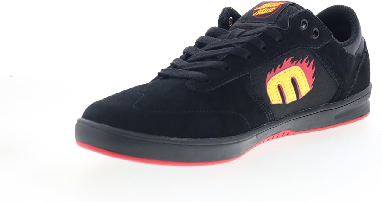 Мужские кеды Etnies Windrow Vulc X Santa Cruz низкие для скейтбординга, черный/красный — фото 4