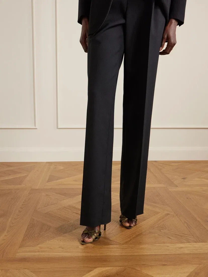 Атласные босоножки Кейт с ремешком на пятке SAINT LAURENT — фото 2