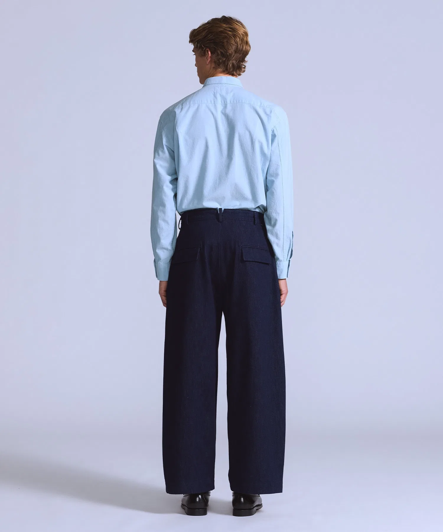 Джинсы Levi's BLUETAB™ с плиссировкой, темно-синие. — фото 4