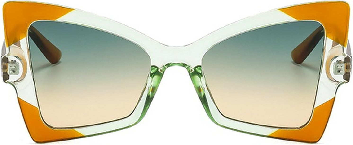 

Солнцезащитные очки Willochra Retro Butterfly 2024, модные женские градиентные солнцезащитные очки, роскошные дизайнерские очки большого размера, защита от УФ-излучения UV400, Yellow