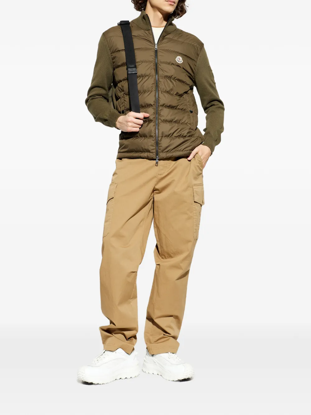 Куртка на молнии с простеганной передней частью Moncler, зеленый — фото 2