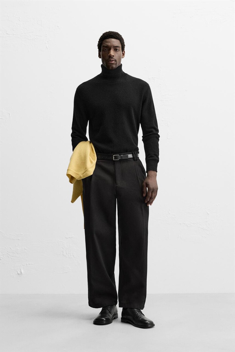 

Брюки balloon fit ZARA, черный