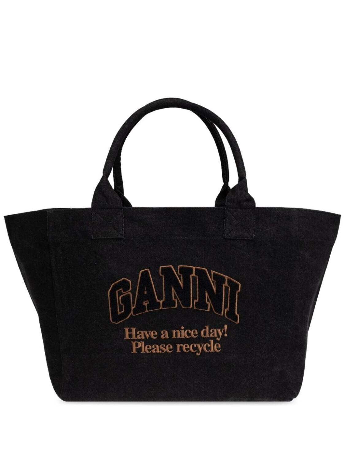 

Сумка Easy Shopper GANNI, черный