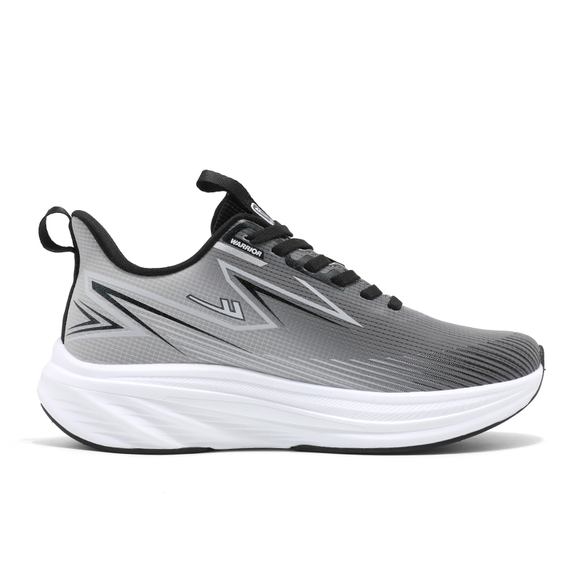 Кроссовки для бега Supercritical Rebound Low top из микрофибровой кожи Sports Collection, устойчивые к истиранию и легкие WARRIOR, черный зеленый — фото 4