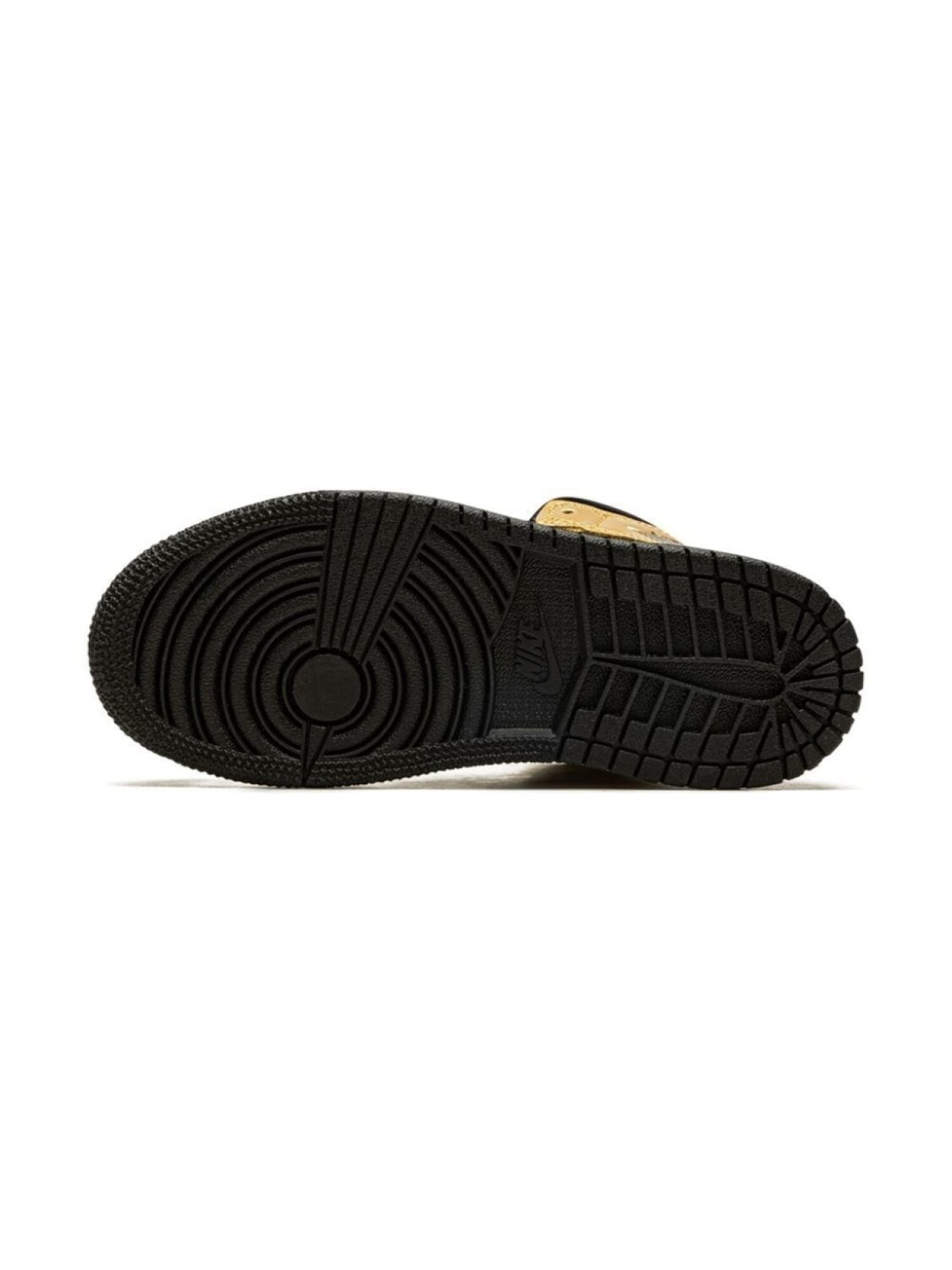 Jordan кроссовки Jordan 1 Mid SE Metallic Gold, черный — фото 4