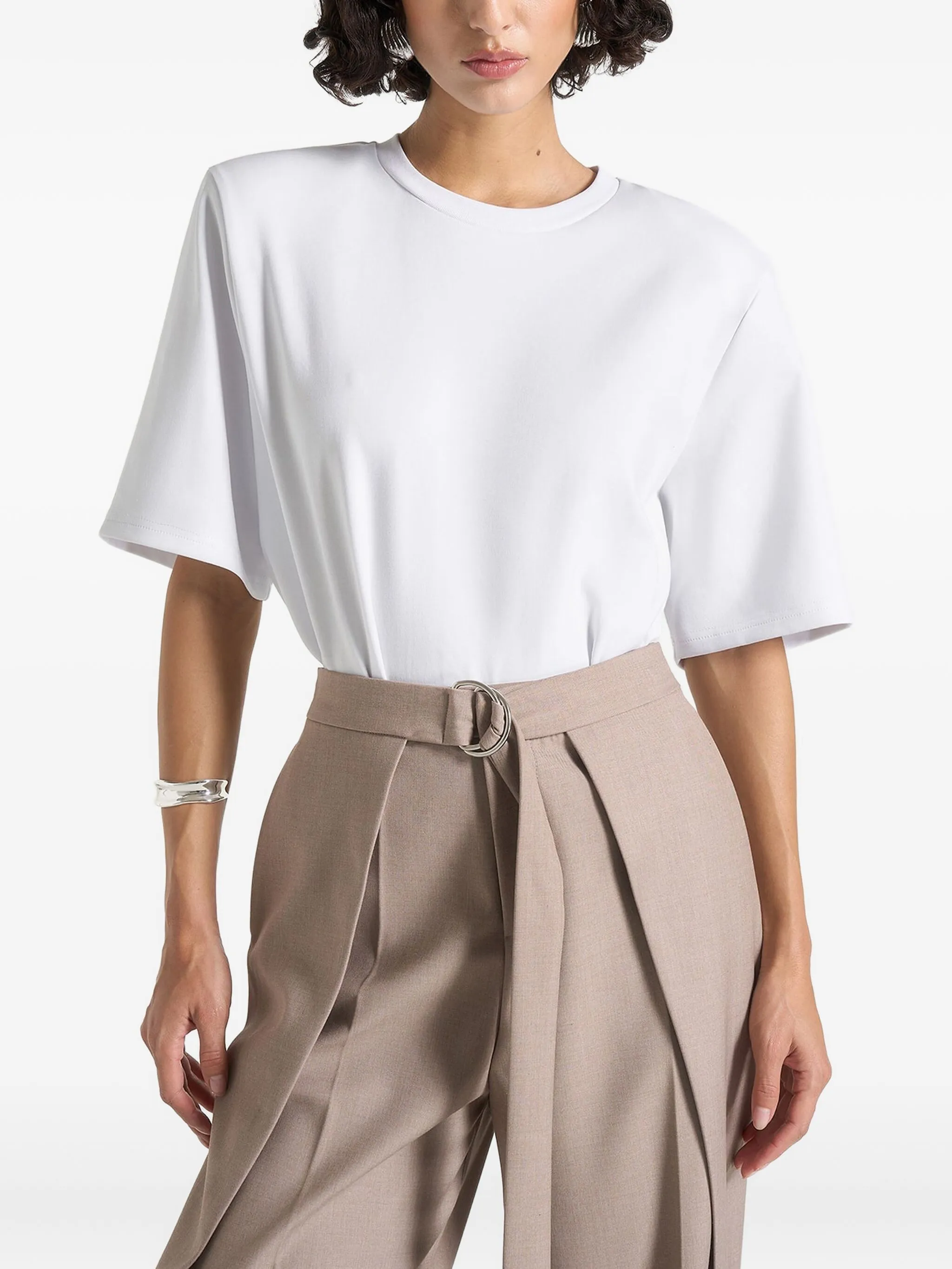 

Футболка Mia с широкими плечами Manière De Voir, белый