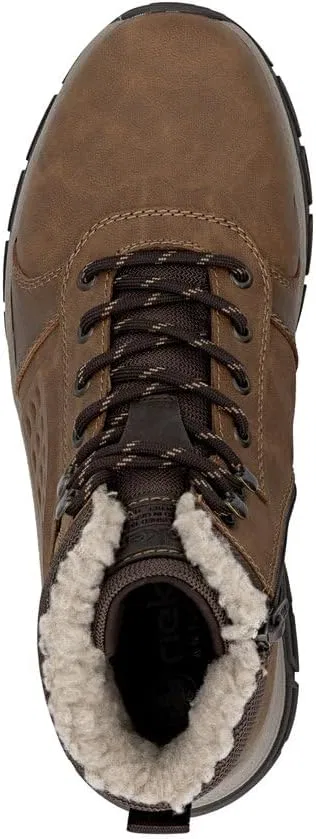 Rieker RiekerTEX 30201 Мужские зимние ботинки, свободная стелька, водоотталкивающая,, Brown 24 — фото 4