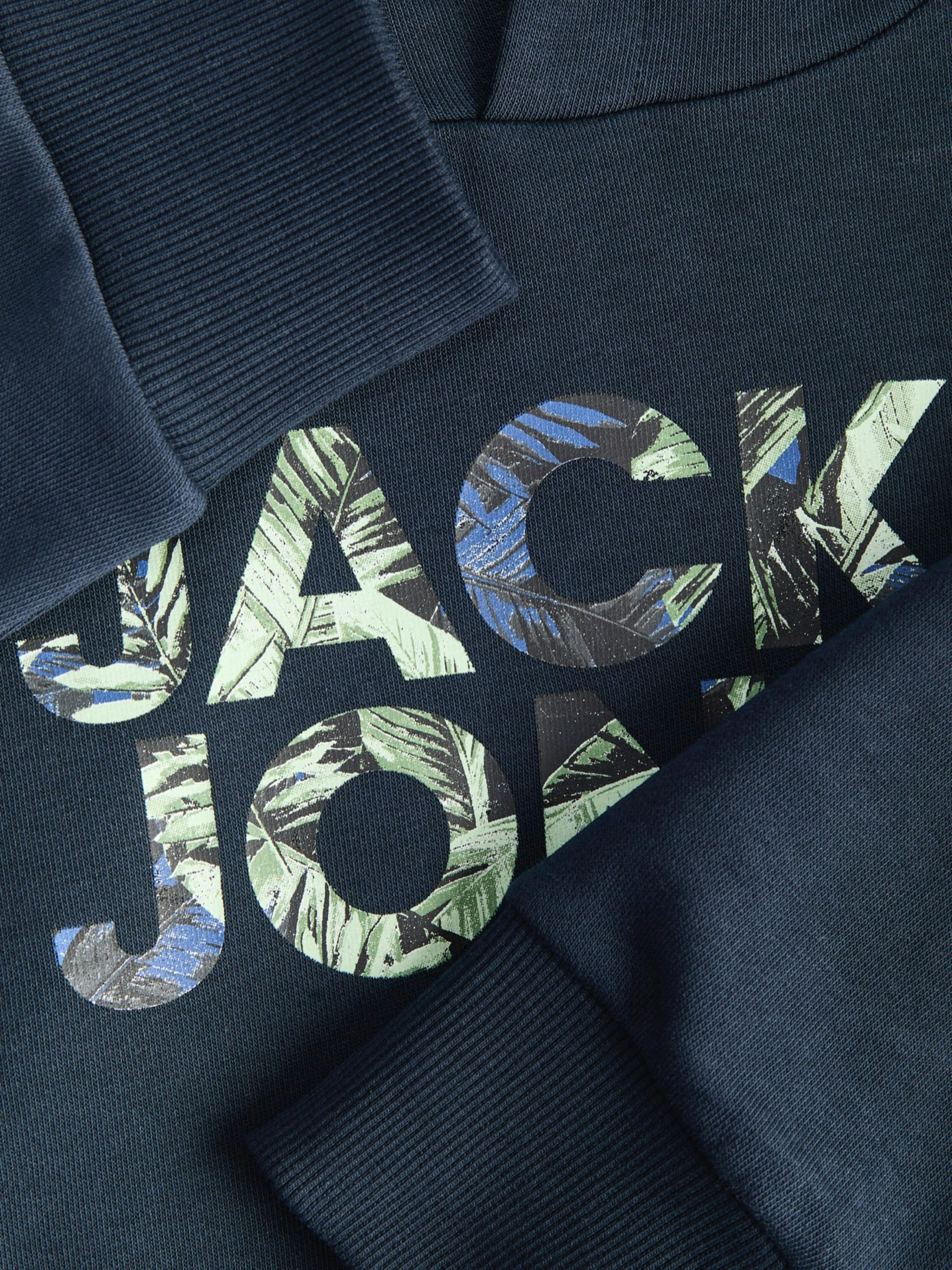 Jack & Jones Junior Толстовка 'JJEJEFF' в цвете ночной синевы, Gentian — фото 4