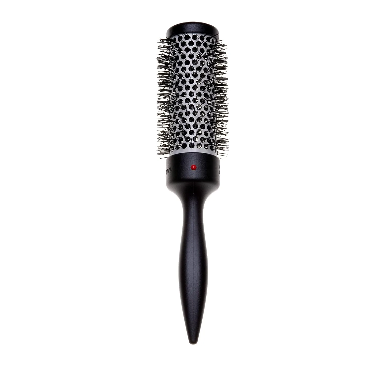 Denman Thermo Ceramic Hourglass Hot Curl Brush - термощетка для укладки волос с керамическим покрытием, создание локонов, объема и прикорневого объема, Gray Средний, medium 1.5 inch