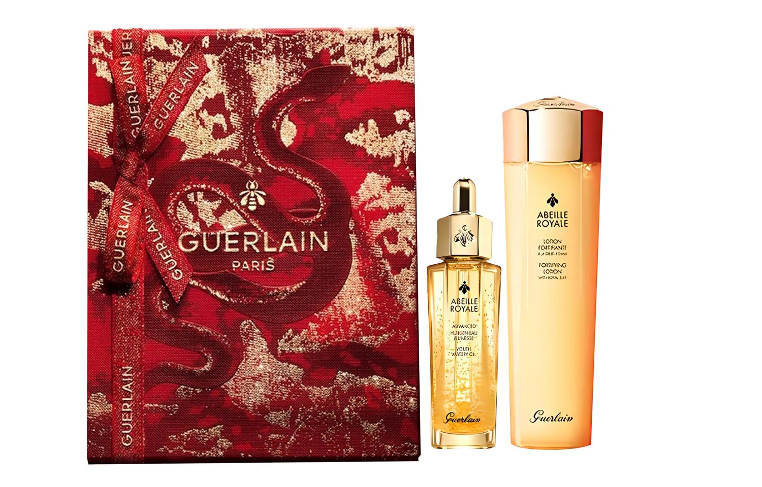 

Jiaolan новогодний лимитированный восстанавливающий эссенс-жидкость с медом набор для ухода за кожей увлажняет и питает 30мл+150мл GUERLAIN