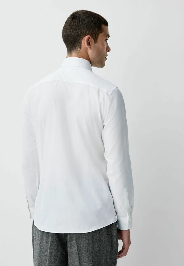 Фирменная фактурная рубашка Next, White With Trim — фото 3