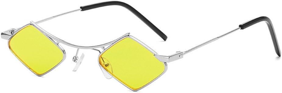 

Винтажные солнцезащитные очки неправильной формы маленького размера для женщин, модные солнцезащитные очки с металлической оправой многоугольной формы для мужчин MTZJH