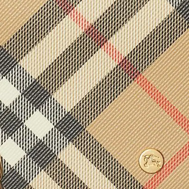 Кошелёк из полиуретана и полиэстера женский песочный Burberry — фото 3