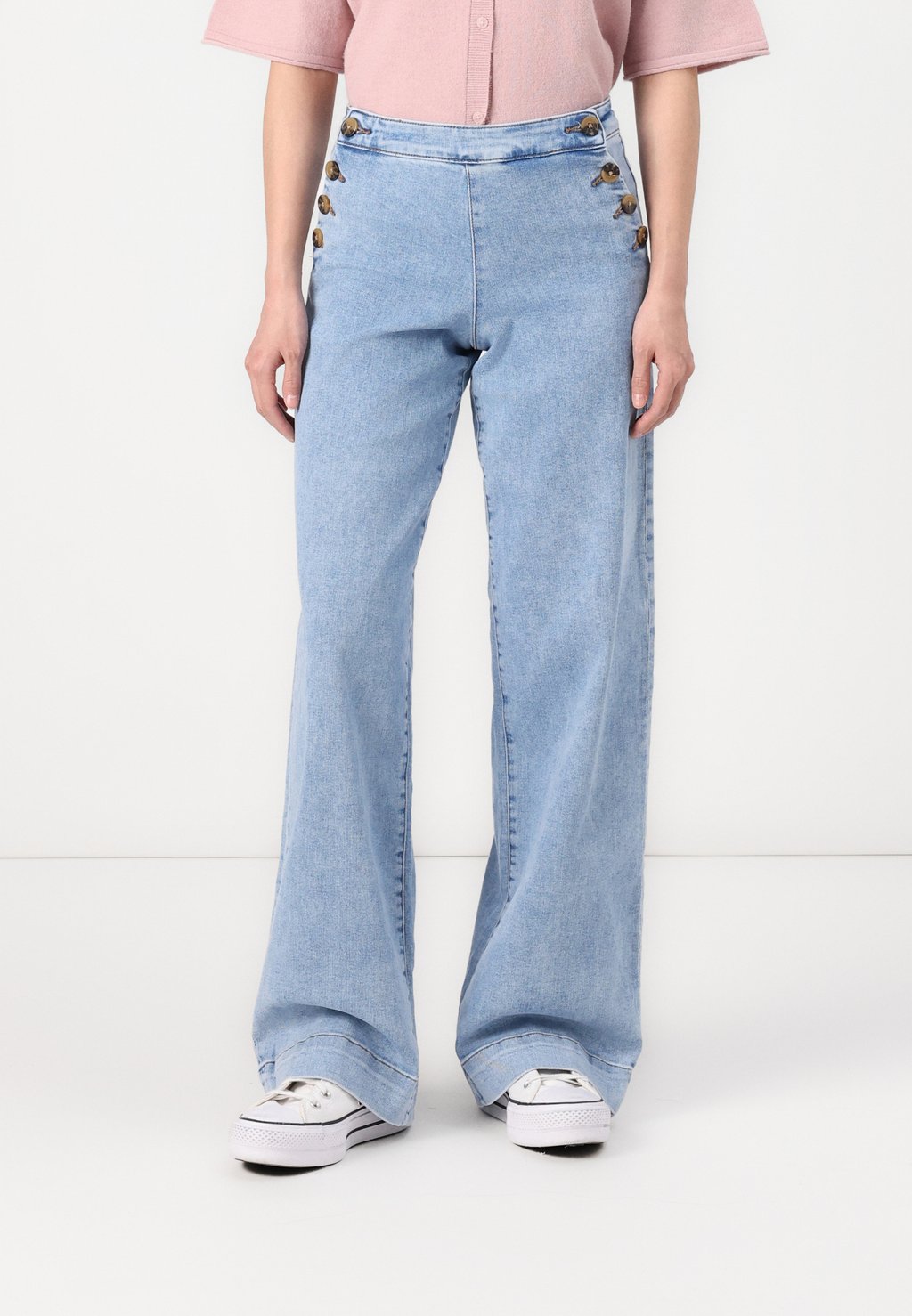 

Джинсы свободного кроя ONLMADISON BUTTON WIDE ONLY, цвет Light Blue Denim