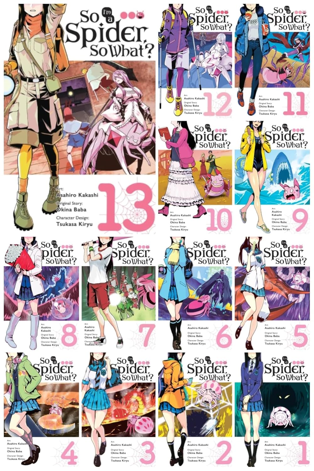 

So I'm a Spider, So What (Manga) Series 13 Books Set - Vol.1 - Vol.13 (YenPress)
