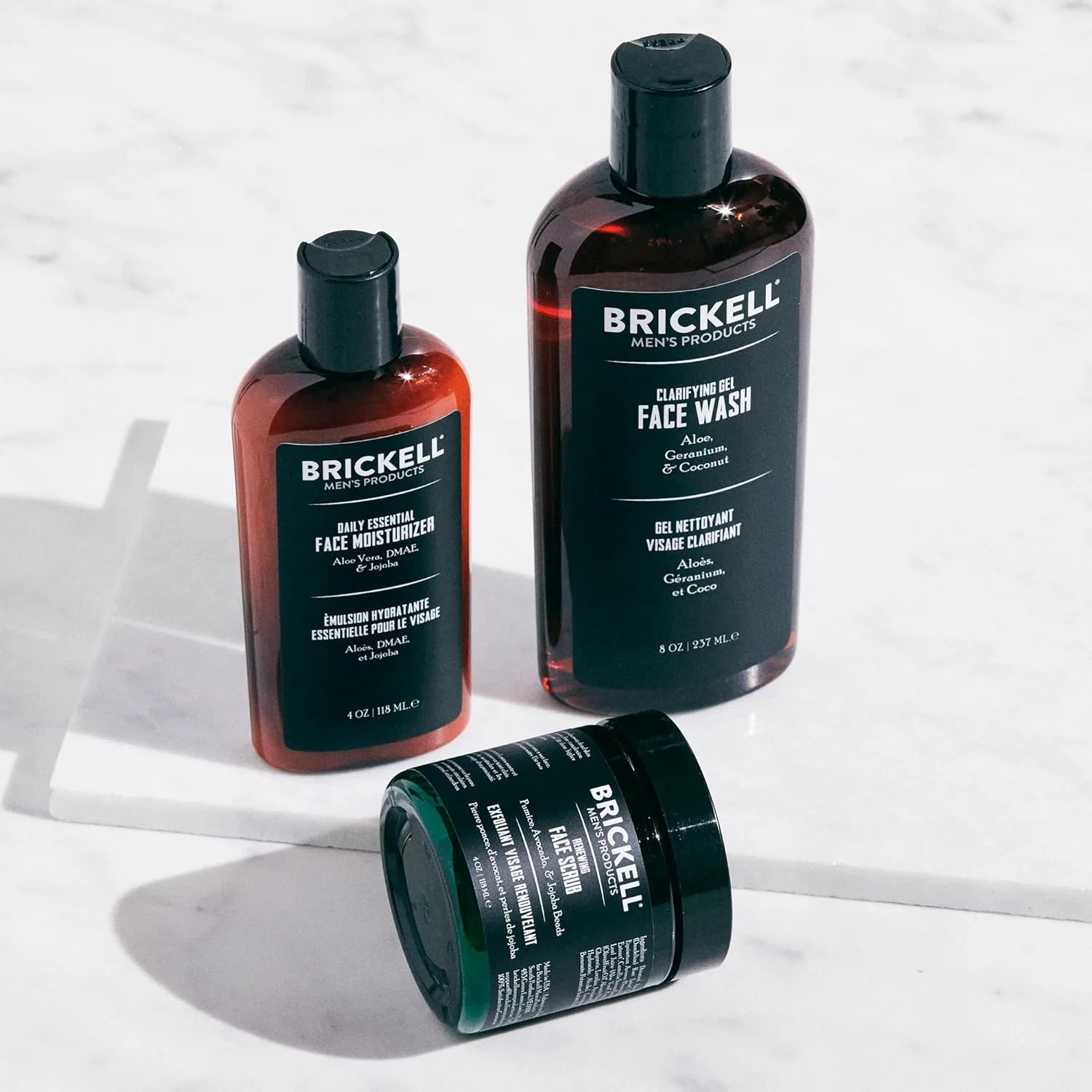 Мужской набор для ухода за лицом Brickell Daily Advanced Face Care Routine I - без запаха Brickell Men'S Products — фото 2
