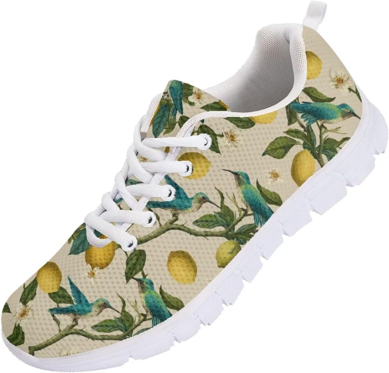 

Мужские кроссовки Funnydude Funny Print для прогулок, тенниса, легкие повседневные кеды для спортзала, путешествий и работы, Lemon