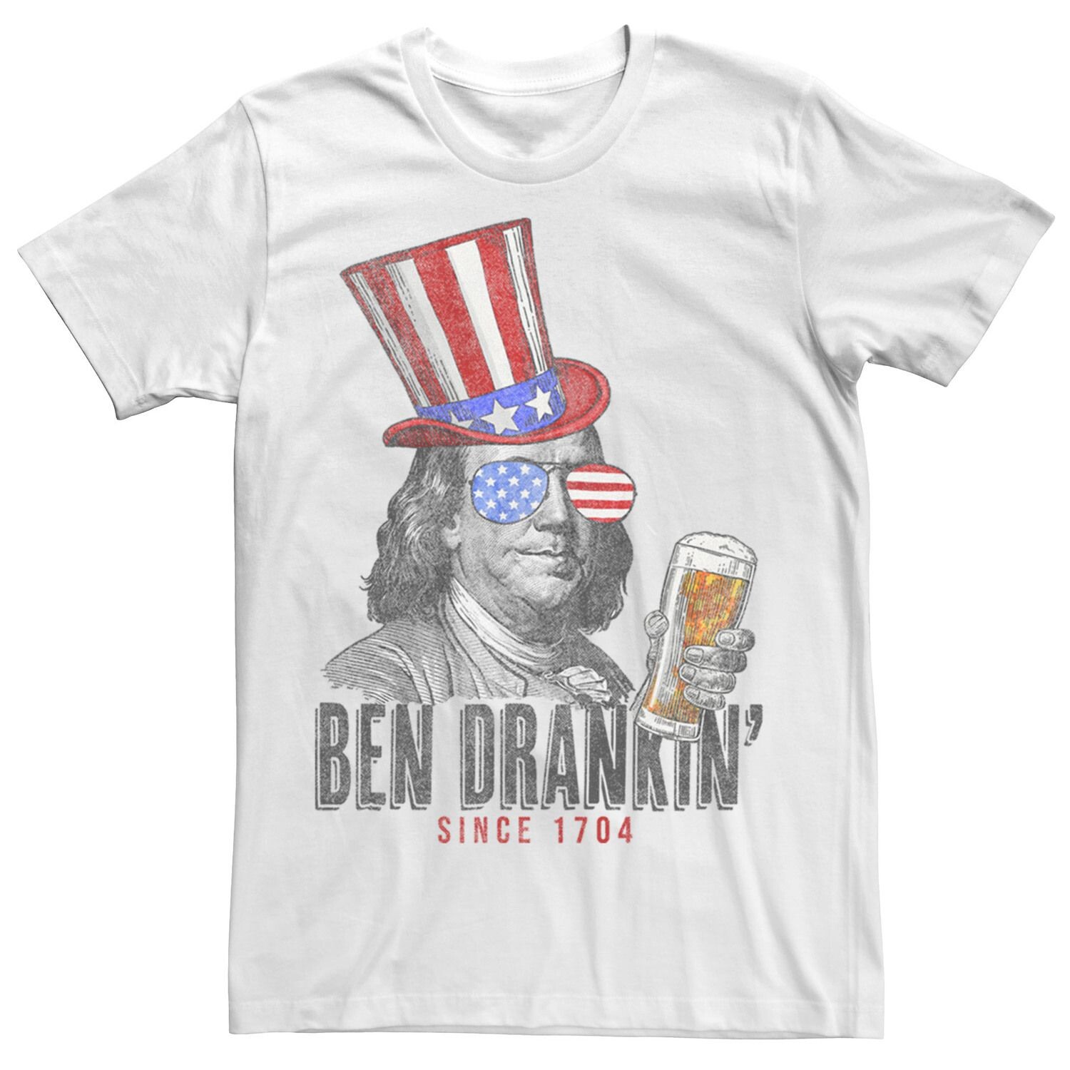 

Мужская футболка Ben Drankin' Beer Americana Licensed Character