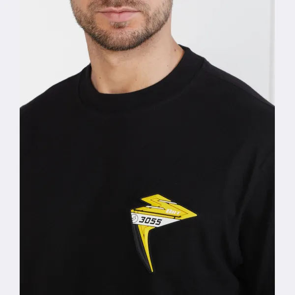 Футболка свободного кроя Teebikergear Boss, черный — фото 4