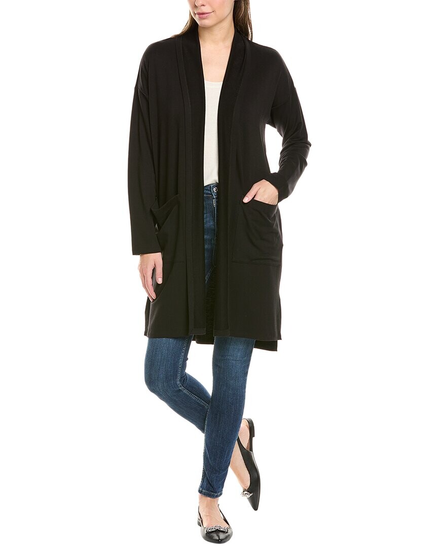 

Длинная куртка с высоким воротником EILEEN FISHER, черный