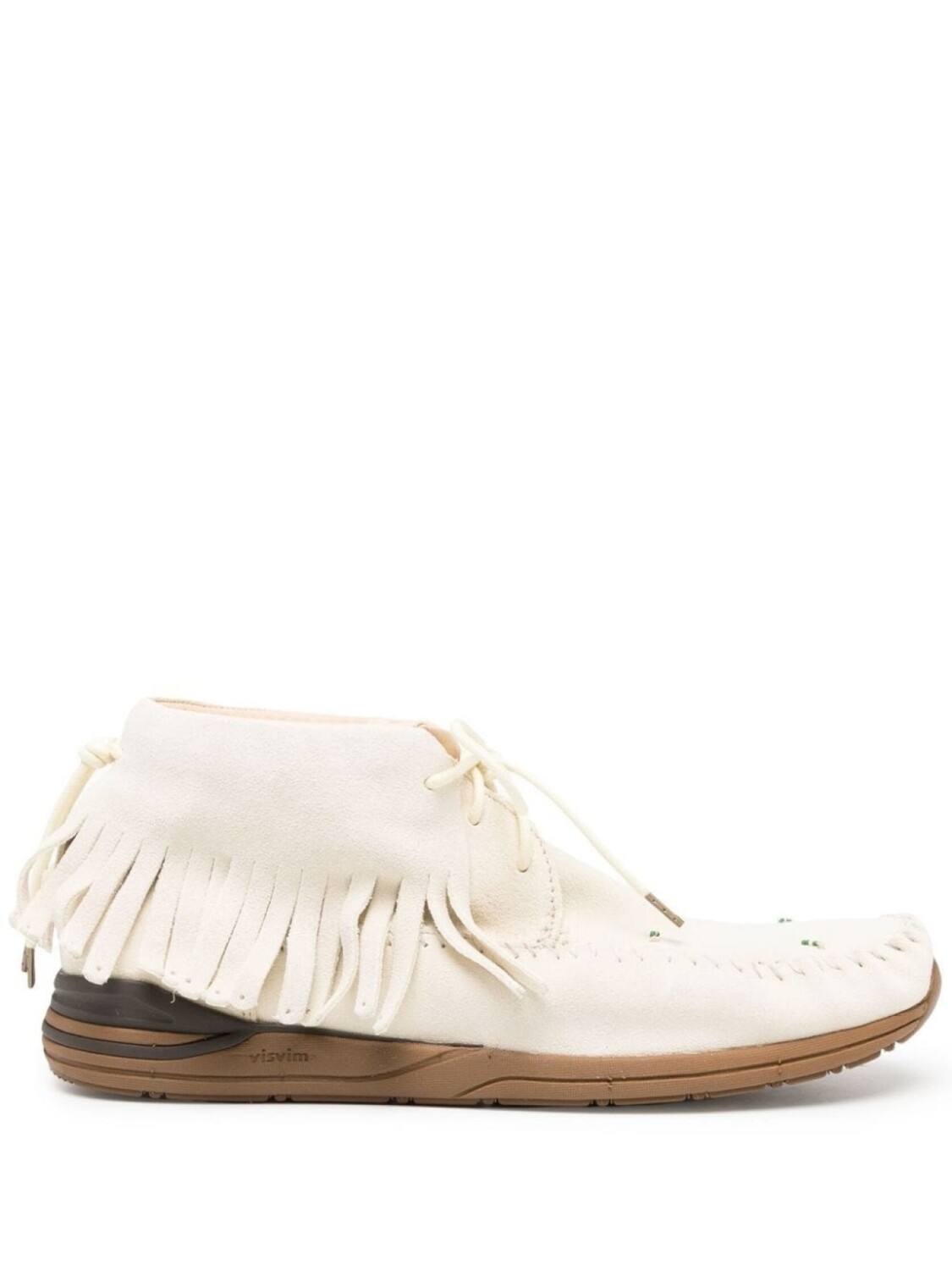 

Лоферы с бахромой visvim, бежевый