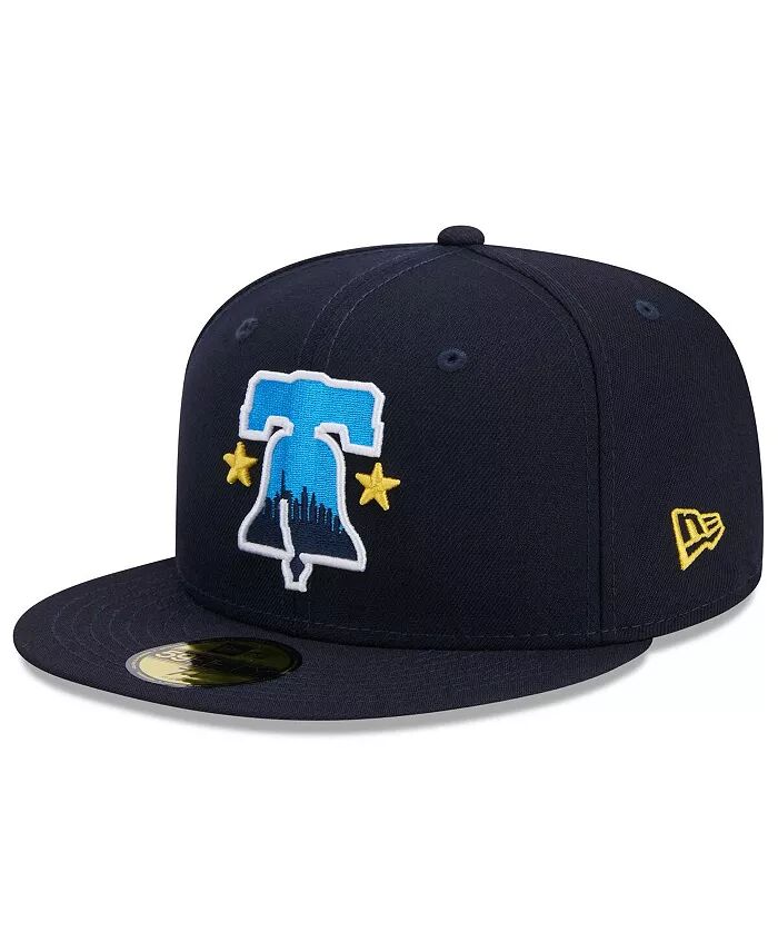 

Мужская темно-синяя шляпа Philadelphia Phillies 2024 City Connect 59fifty Fitted New Era