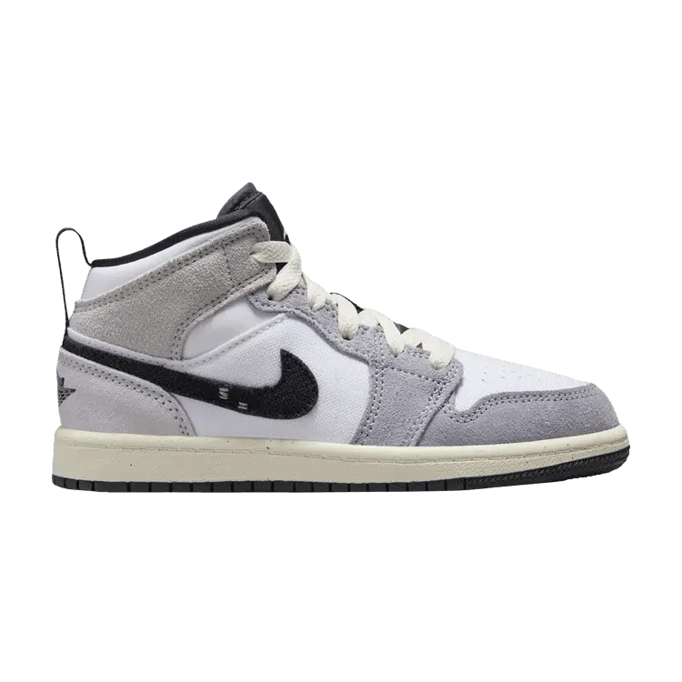 

Кроссовки Air Jordan Air Jordan 1 Mid SE Craft PS 'Inside Out - Cement Grey', серый