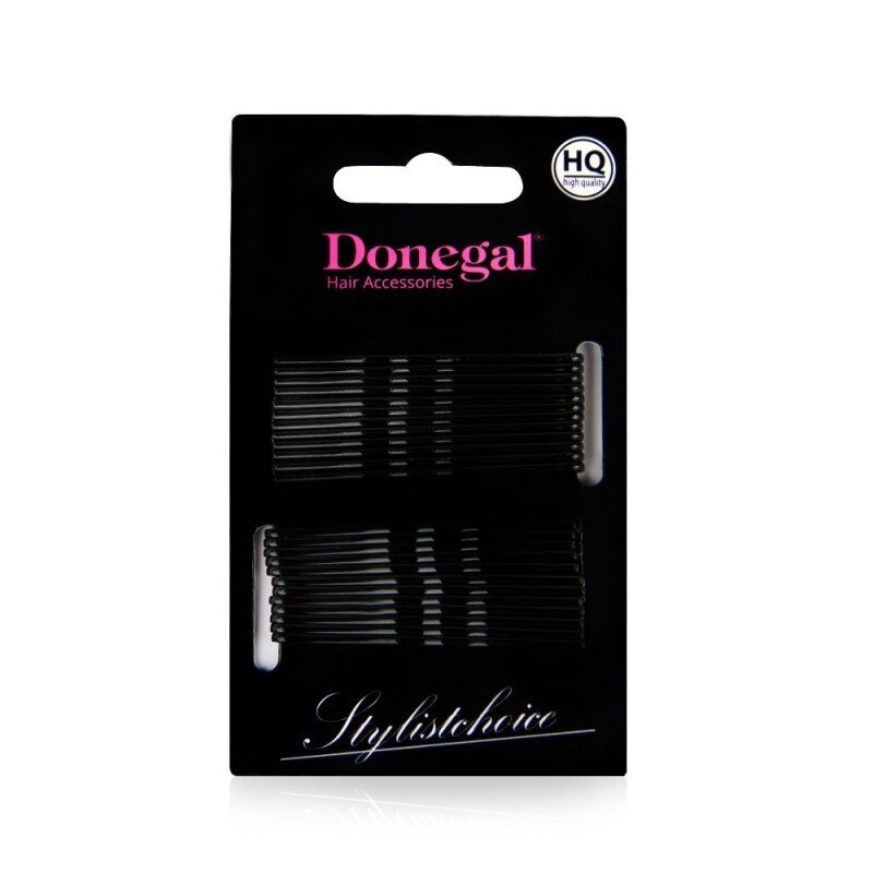 

Donegal, Заколки для волос, черные, 24 шт