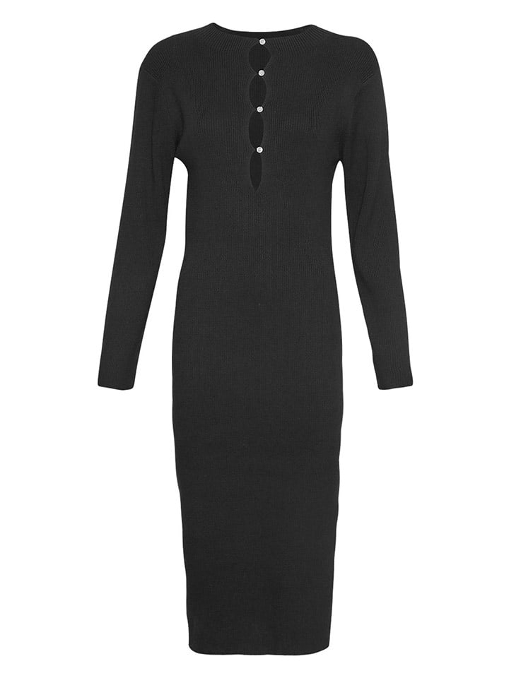 

Платье до колена MOSS COPENHAGEN Kleid Hedvika Hasle, черный