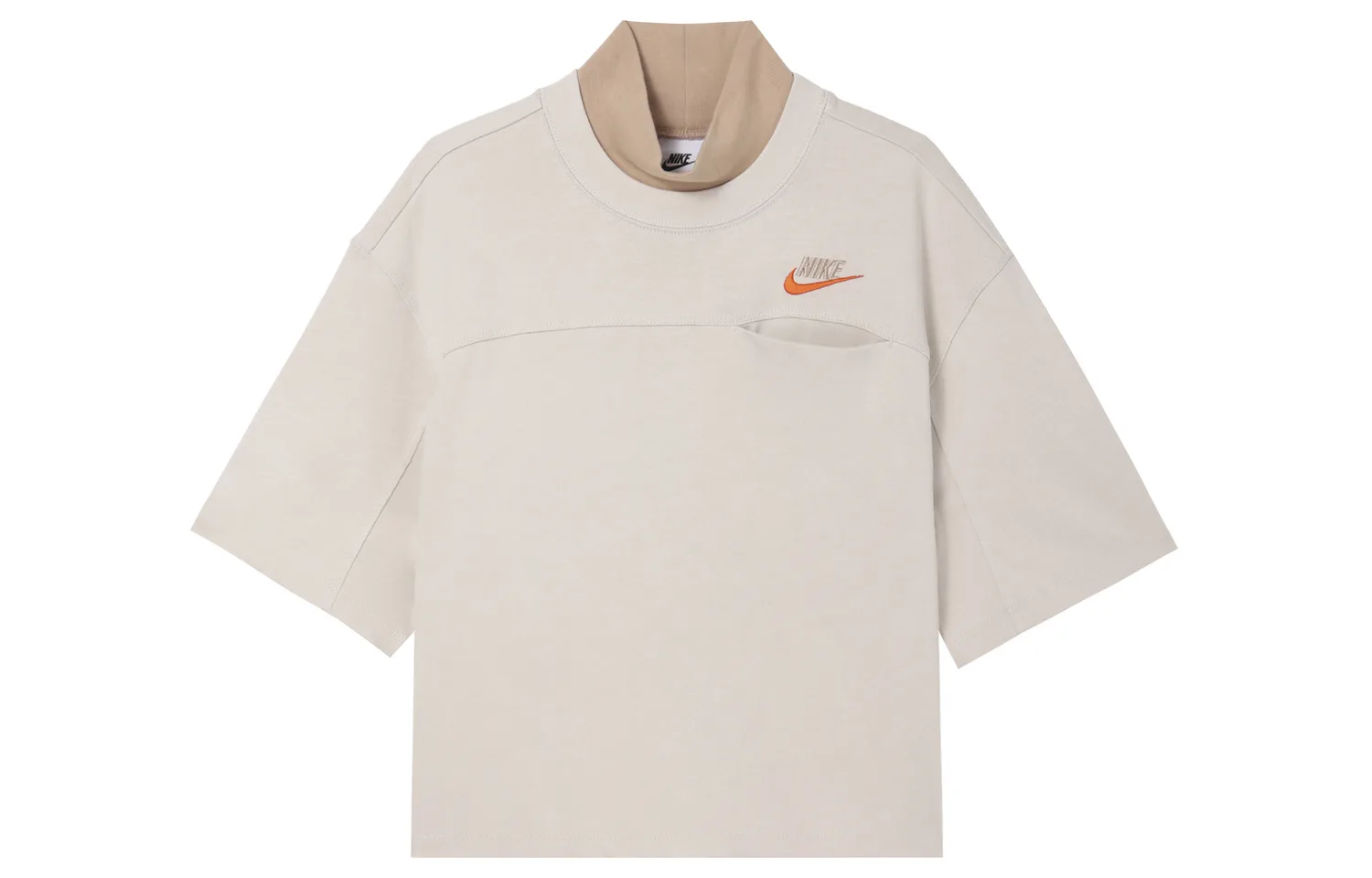 Nike Футболка с рукавом дроп-шоулдер женская светло-розовое дерево