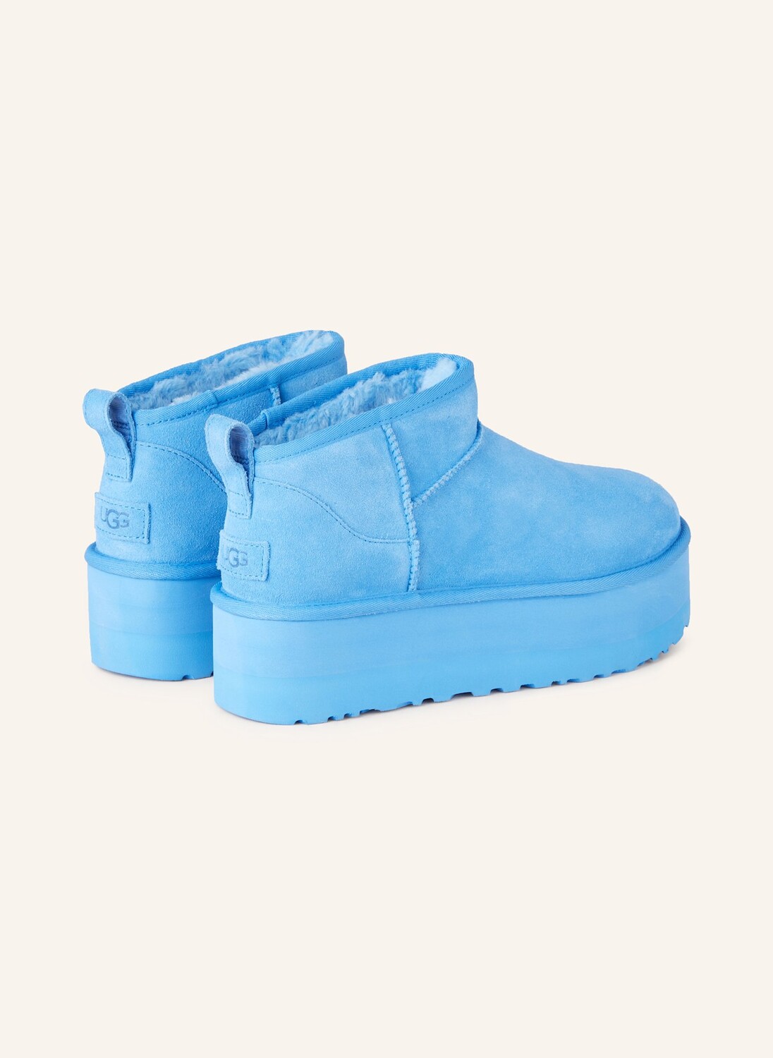 Сапоги UGG на платформе, синий — фото 2