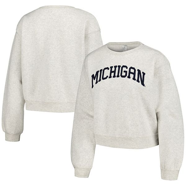 

Женский овсяный свитшот Michigan Wolverines Core Chenille Zoozatz