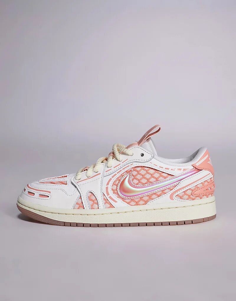 Кроссовки унисекс Nike Air Jordan 1 Method of Make Low розового цвета — фото 2