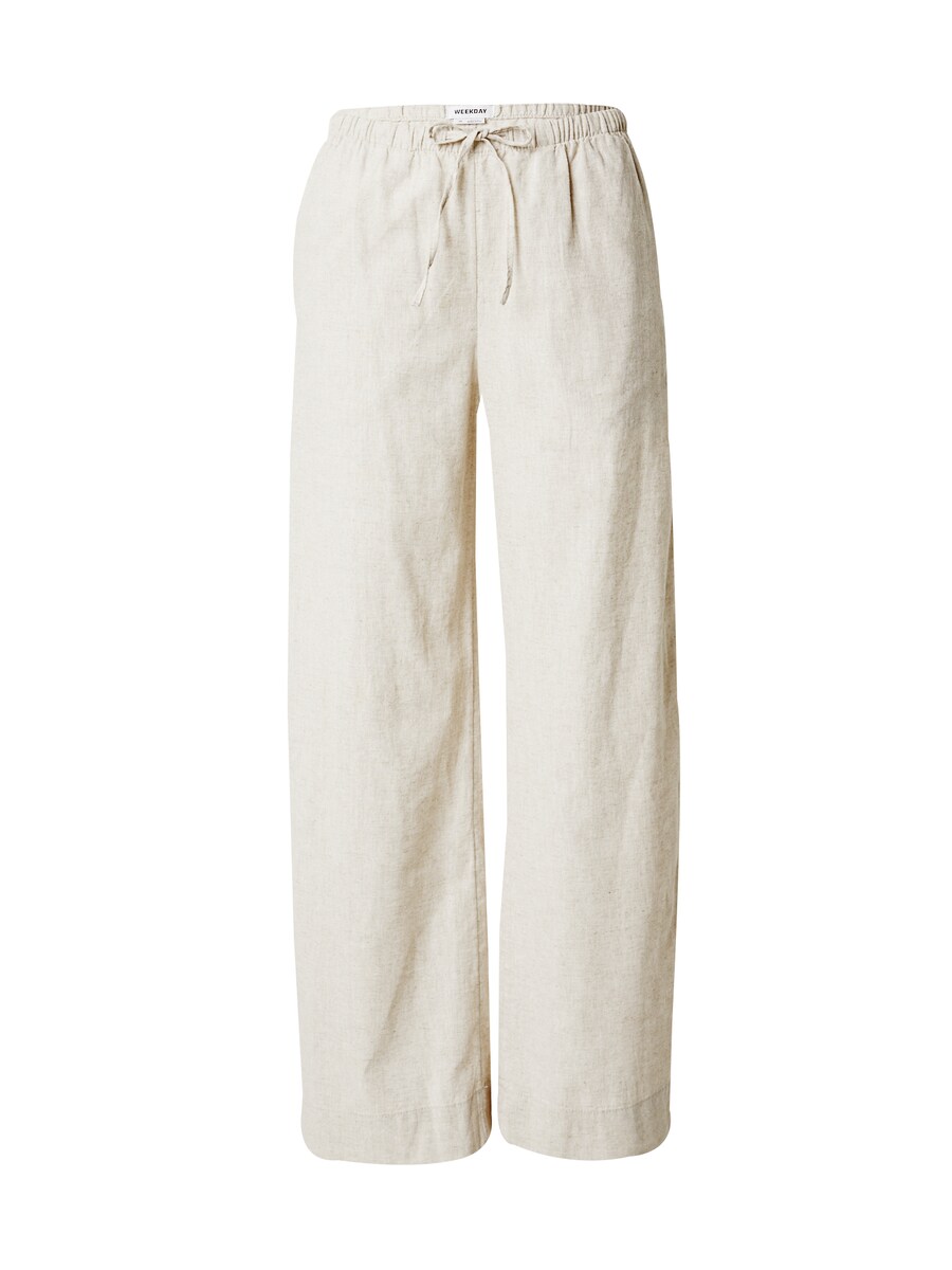 

Тканевые брюки WEEKDAY Loose fit Pants Mia, бежевый
