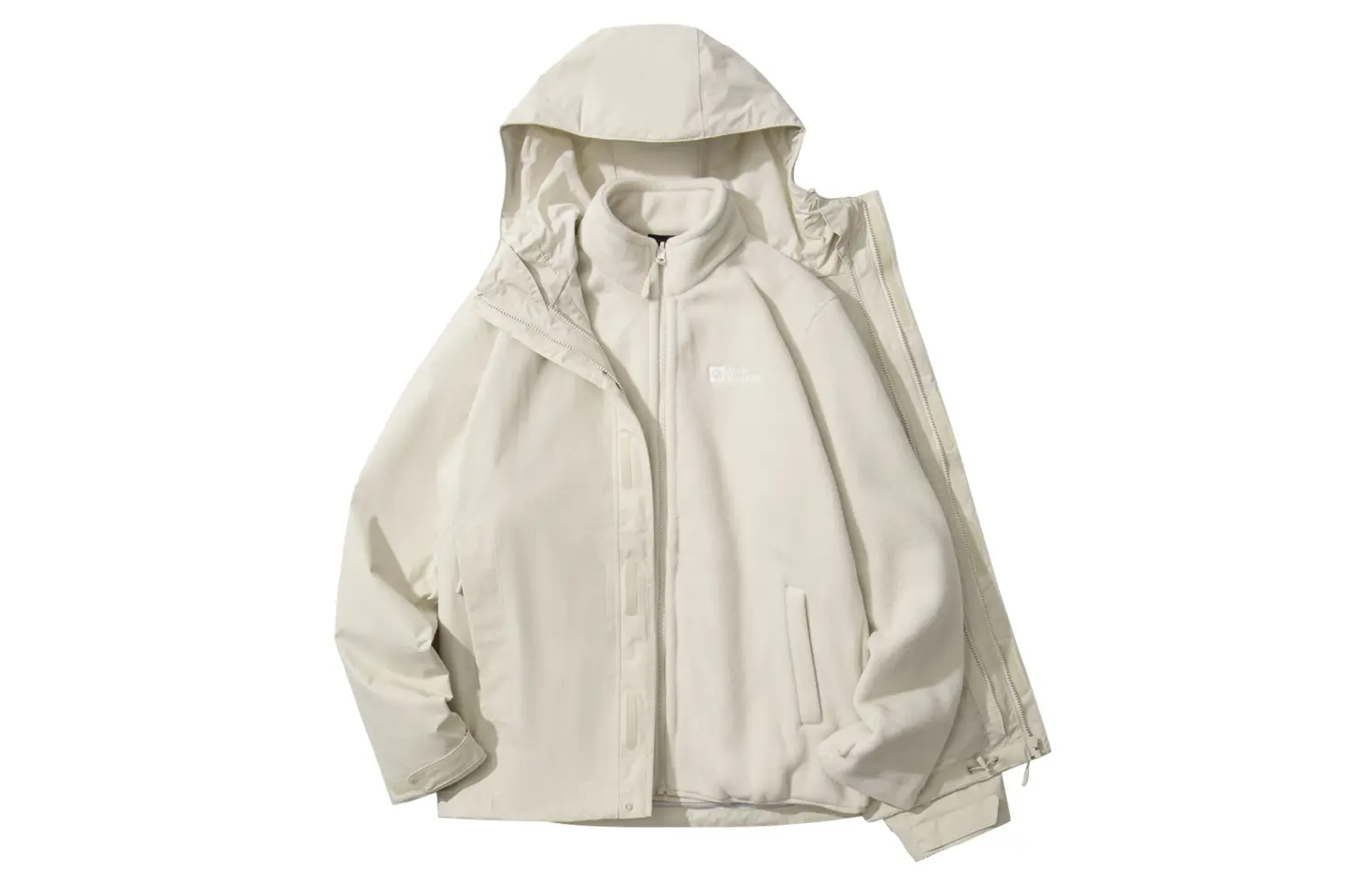 

JACK WOLFSKIN Ветровка утепленная непромокаемая ветрозащитная унисекс, Light Sand/A0056