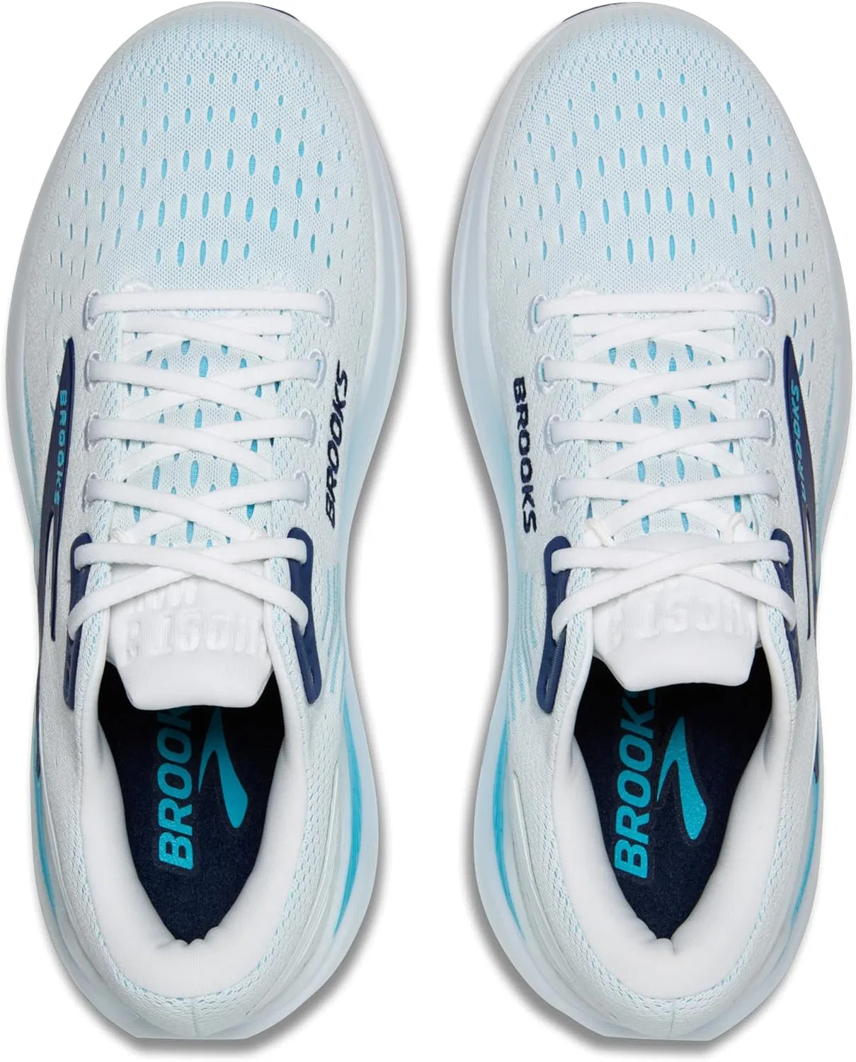 Мужские кроссовки Brooks Ghost Max 3, Bright White Beacon Blue Teal — фото 4